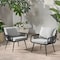 Alaterre Furniture Andover All-Weather Outdoor 29" H  Rope Chairs with Light Gray Cushions, Set of Two AWWK02KK - alternate 6